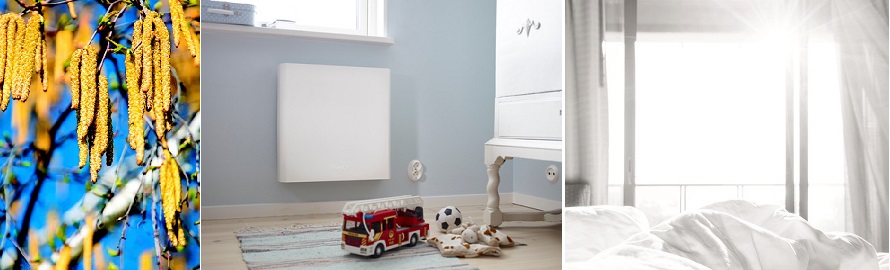 Siitepölykausi on jo alkanut. Puhdista sisäilma ja helpota allergiaoireita.